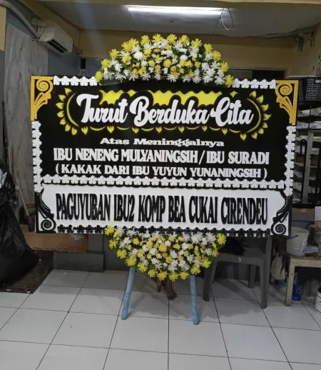 Papan Bunga Duka Setu Bekasi