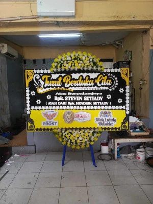 Papan Bunga di Setu Bekasi