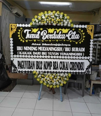 Papan Bunga di Setu Bekasi